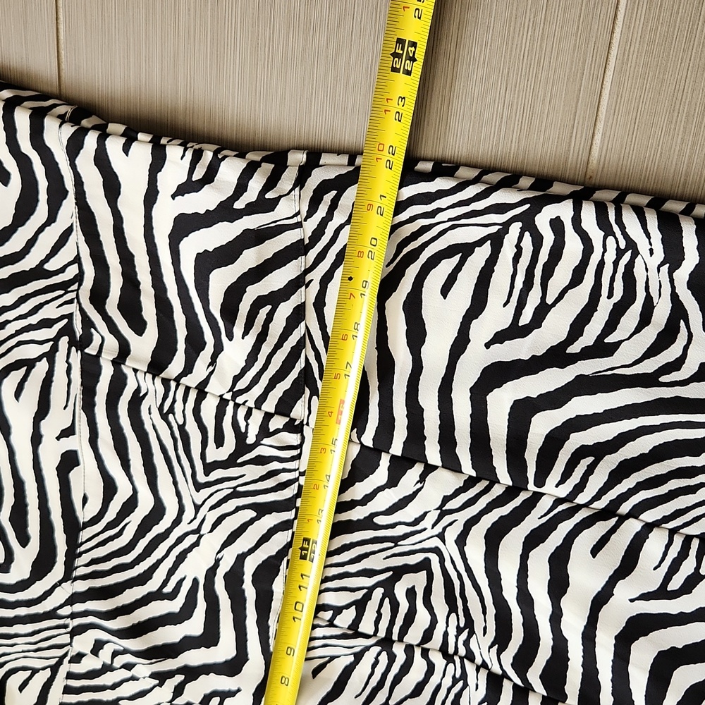 NWT Zebra Print One Shoulder Dress - Picture 16 of 17